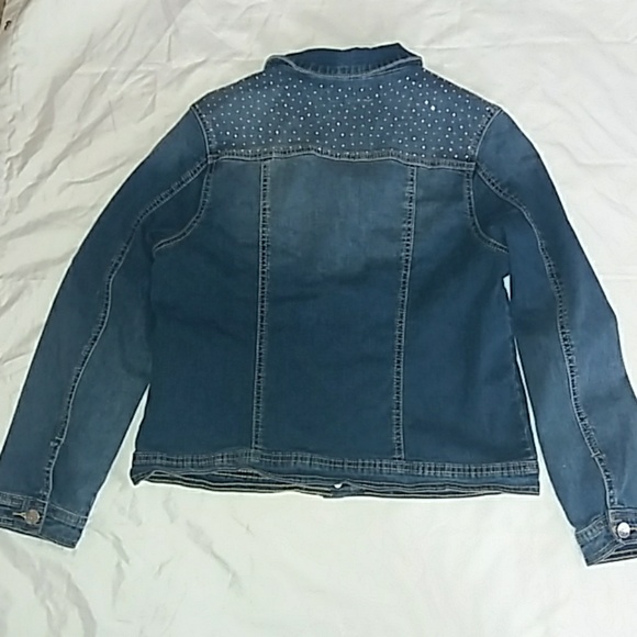 Justice girls Jean jacket 12/14 - Picture 4 of 4